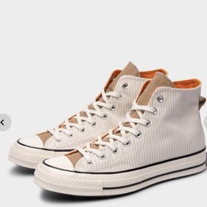 CONVERSE CHUCK 70 CRAFTED STRIPE HI DESERT SAND / EGRET - EGRET
